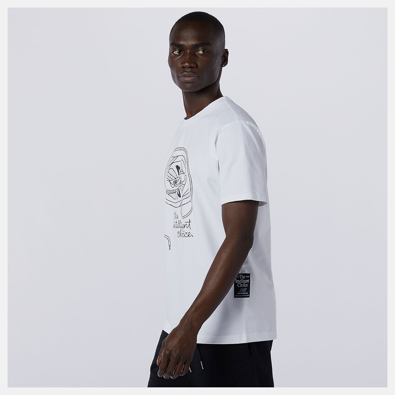 White NB Athletics Delorenzo Shoe Tee | New Balance Clothing