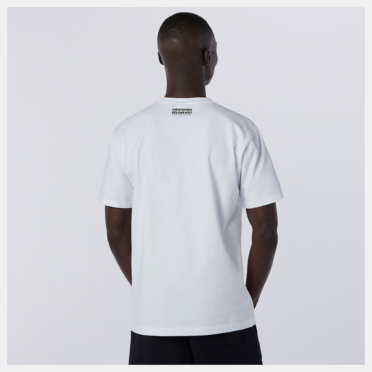 White NB Athletics Delorenzo Shoe Tee | New Balance Clothing