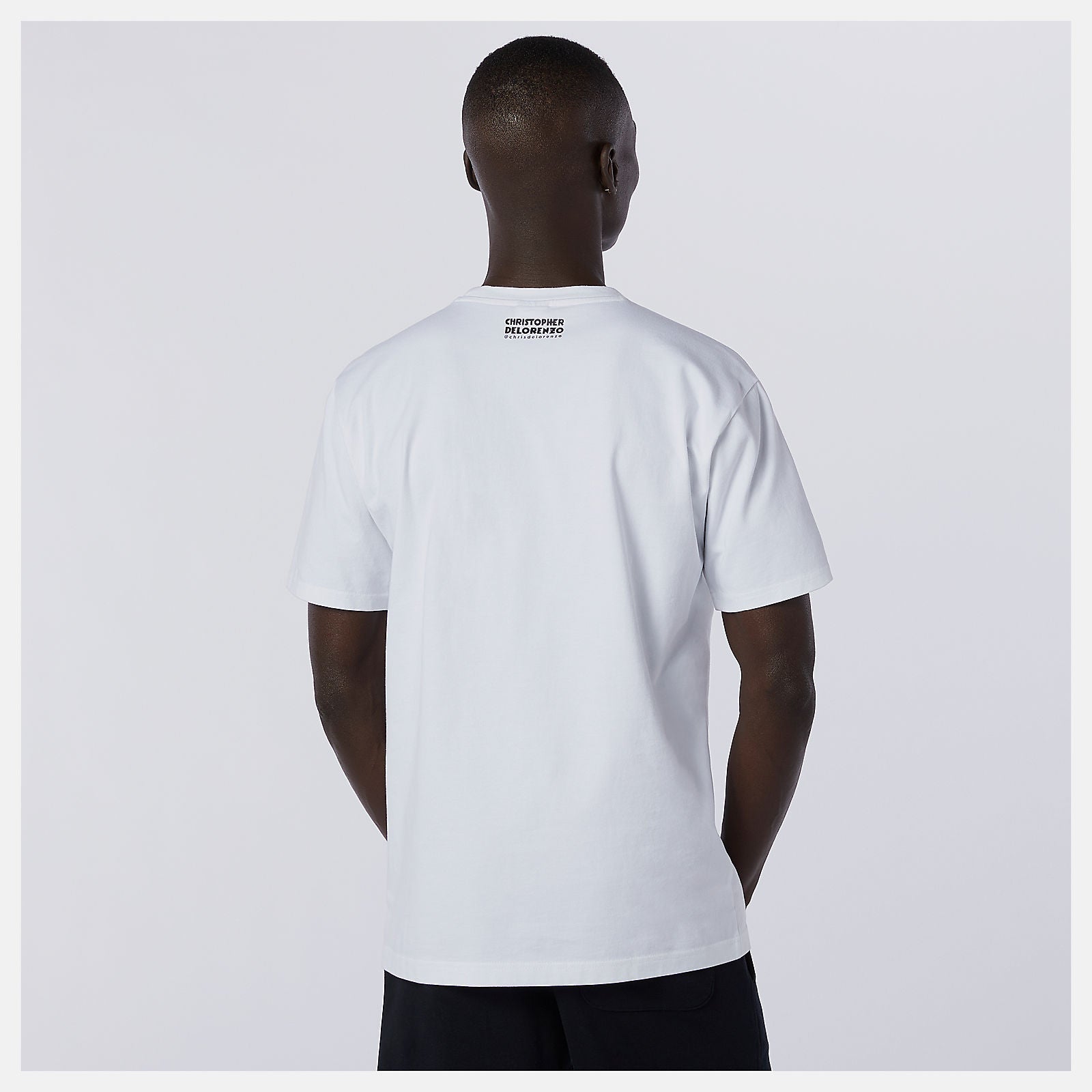 White NB Athletics Delorenzo Shoe Tee | New Balance Clothing