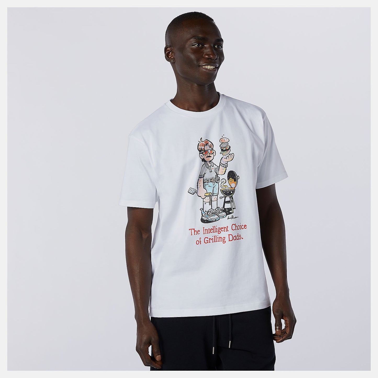 White NB Athletics Levitzo Dad Tee | New Balance Clothing