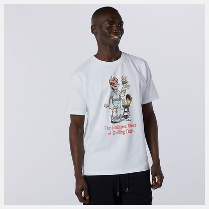 White NB Athletics Levitzo Dad Tee | New Balance Clothing