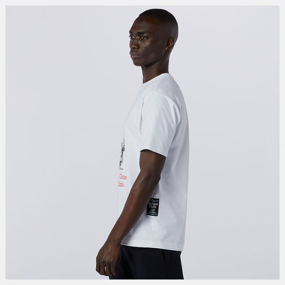 White NB Athletics Levitzo Dad Tee | New Balance Clothing