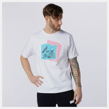 White NB Athletics Evans Science Tee | New Balance Clothing