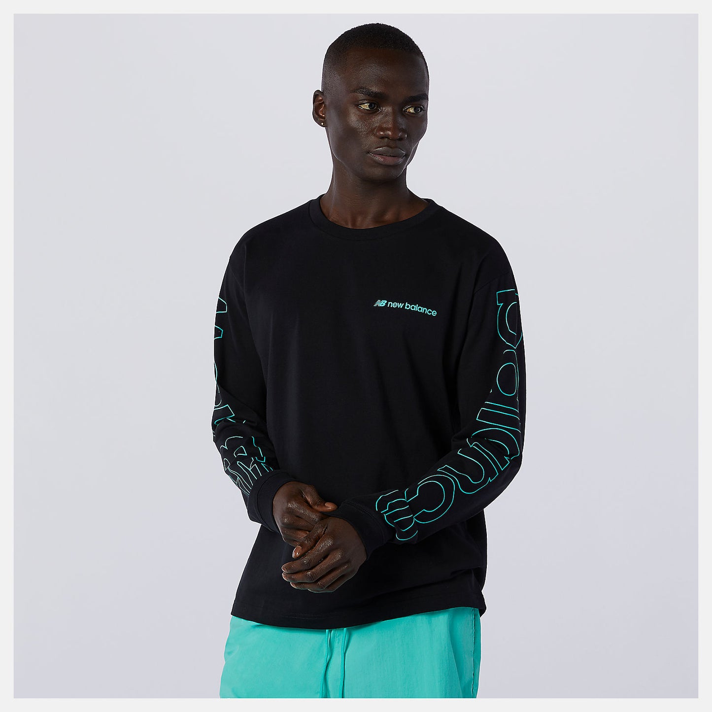 Black NB Sport Style Optiks Longsleeve Tee | New Balance Clothing