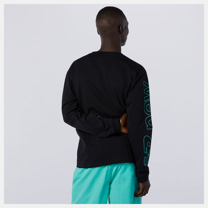 Black NB Sport Style Optiks Longsleeve Tee | New Balance Clothing