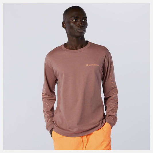 Red NB Sport Style Optiks Longsleeve Tee | New Balance Clothing