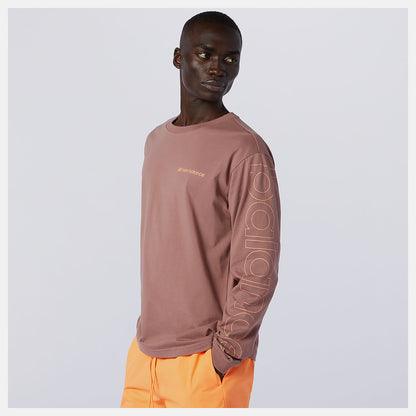 Red NB Sport Style Optiks Longsleeve Tee | New Balance Clothing