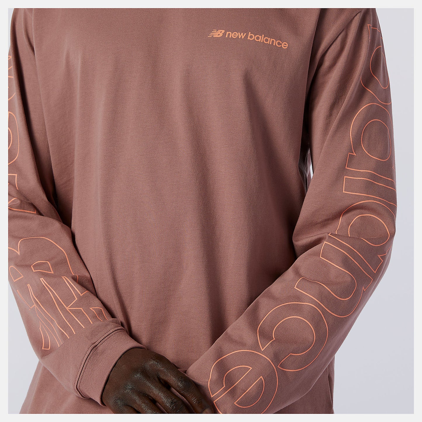 Red NB Sport Style Optiks Longsleeve Tee | New Balance Clothing