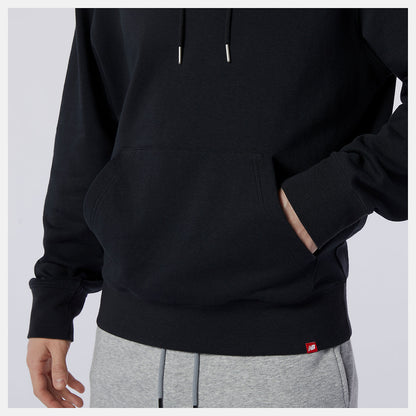 Black NB Essentials Embroidered Hoodie | New Balance Clothing