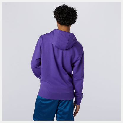 Prism Purple NB Essentials Embroidered Hoodie | New Balance Clothing