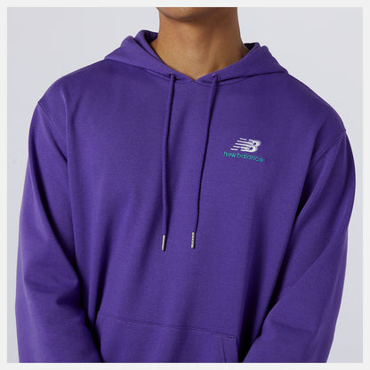 Prism Purple NB Essentials Embroidered Hoodie | New Balance Clothing