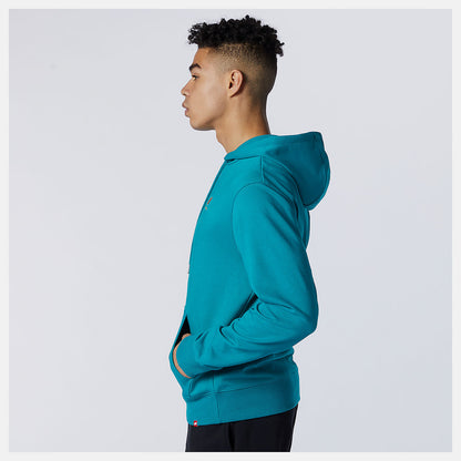 Team Teal NB Essentials Embroidered Hoodie | New Balance Clothing