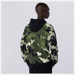 Black/Magnet NB Essentials Fleece Camo Hoodie | New Balance Clothing