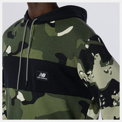 Black/Magnet NB Essentials Fleece Camo Hoodie | New Balance Clothing