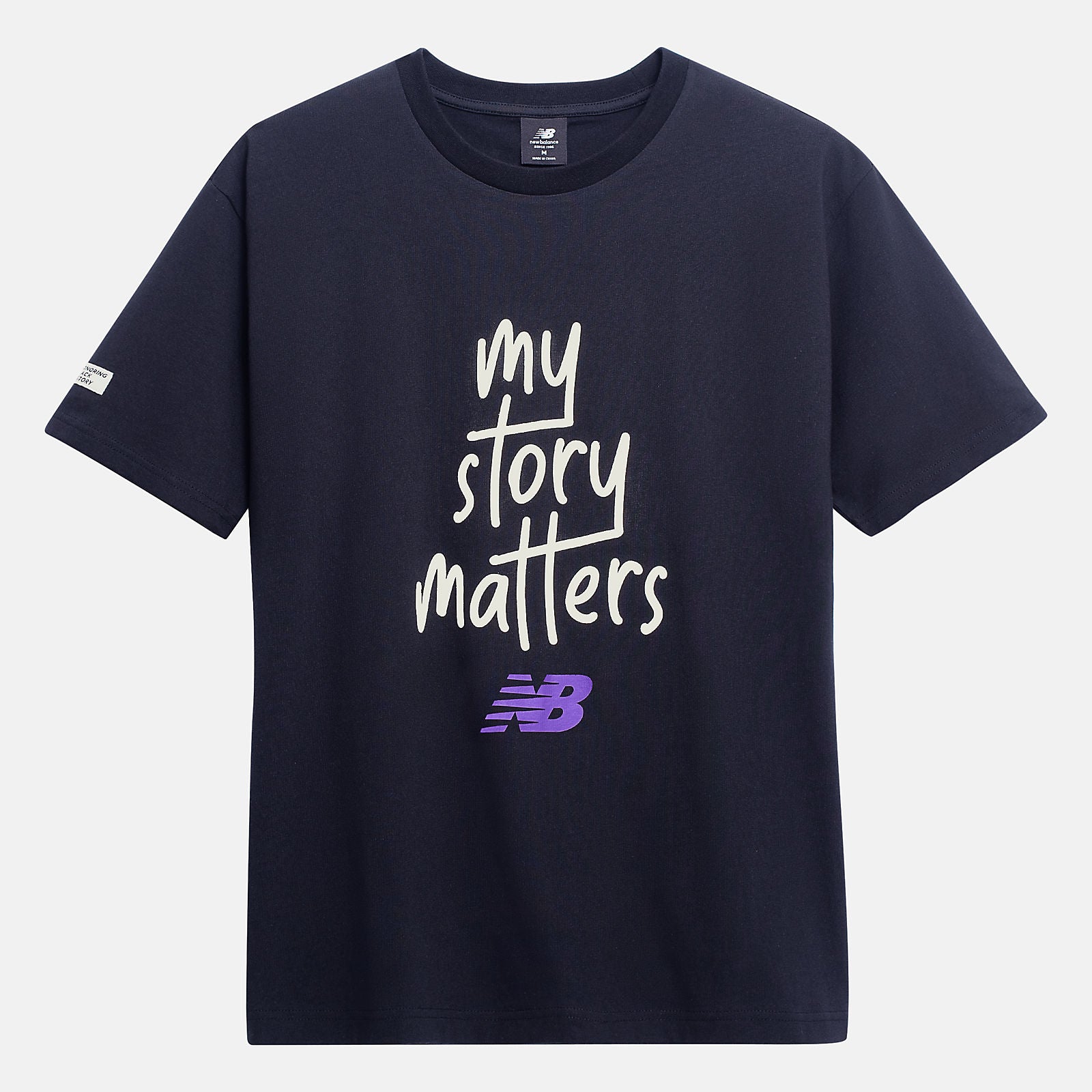 Black My Story Matters Tee | New Balance Clothing