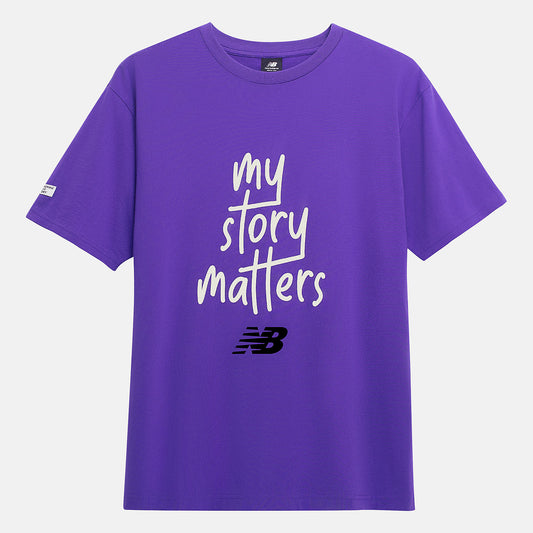 Prism Purple My Story Matters Tee | New Balance Clothing