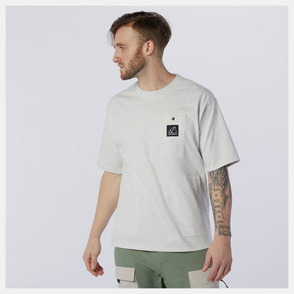 Sea Salt Heather NB All Terrain Pocket Tee | New Balance Clothing
