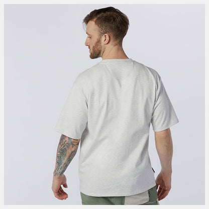 Sea Salt Heather NB All Terrain Pocket Tee | New Balance Clothing