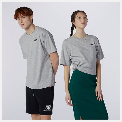 Athletic Grey NB Essentials Embroidered Tee | New Balance Clothing