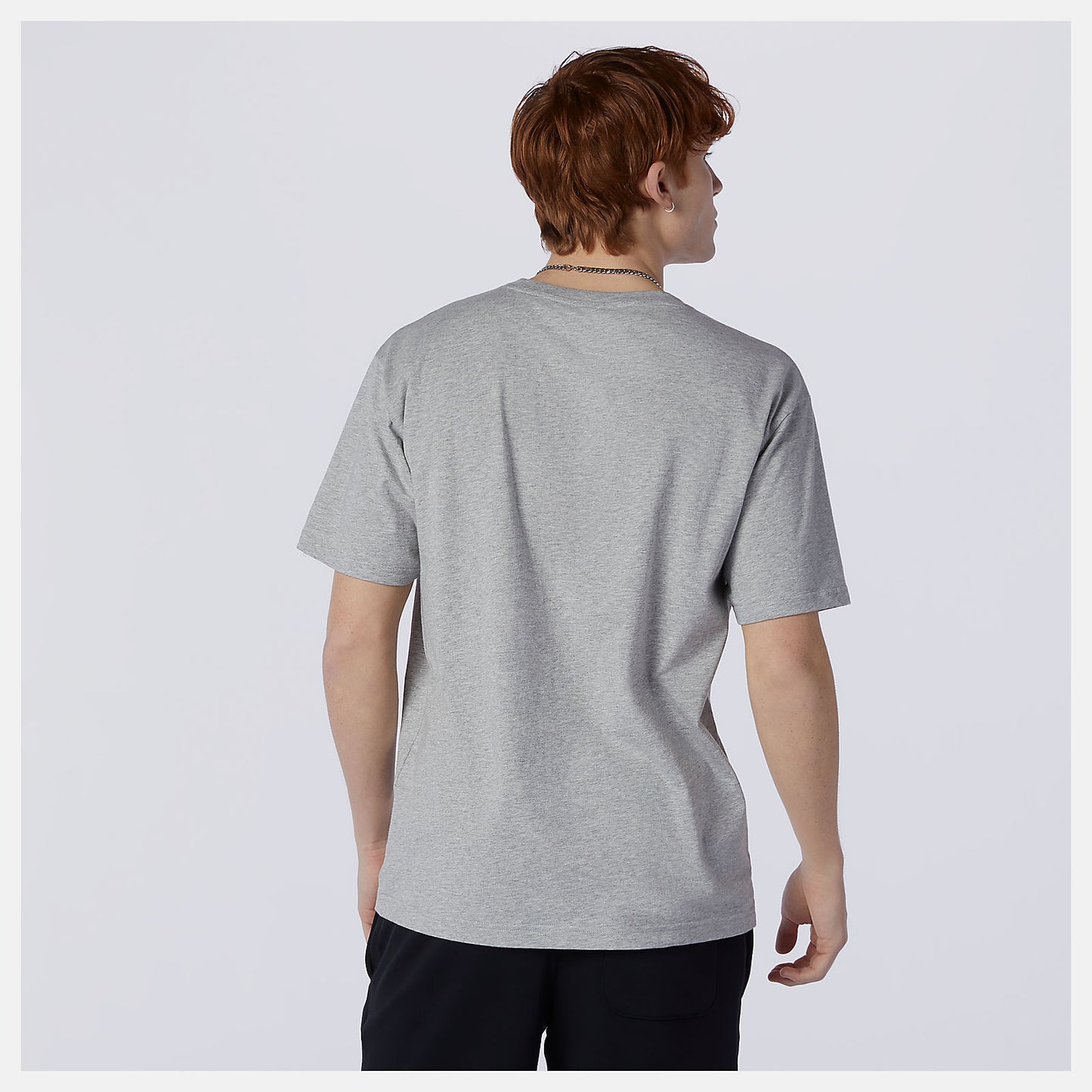 Athletic Grey NB Essentials Embroidered Tee | New Balance Clothing