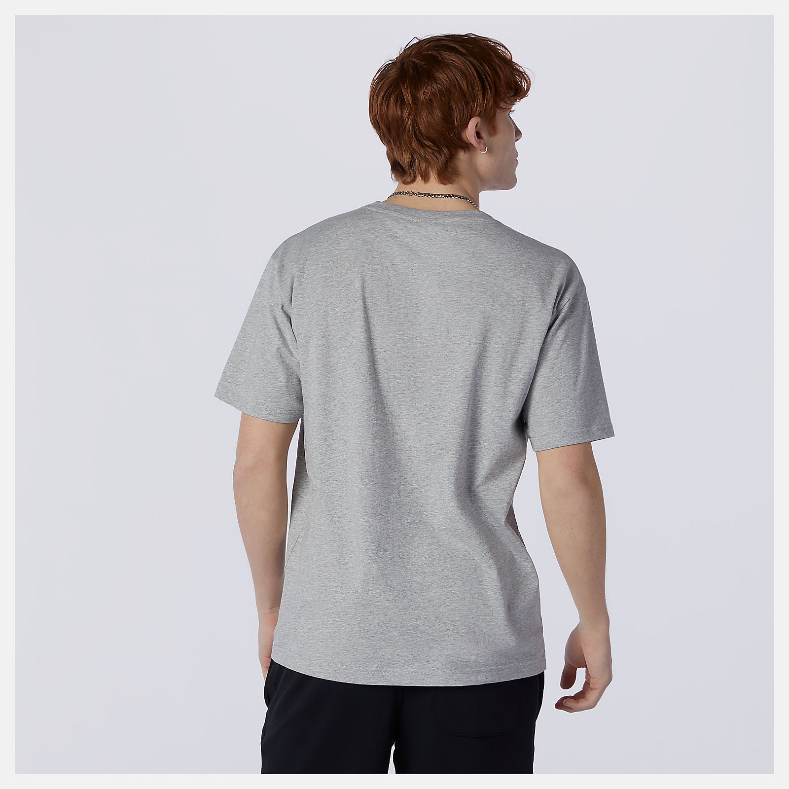 Athletic Grey NB Essentials Embroidered Tee | New Balance Clothing
