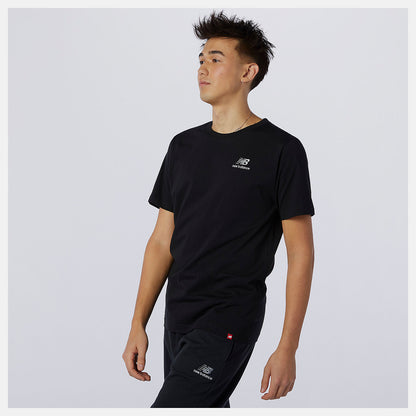 Black NB Essentials Embroidered Tee | New Balance Clothing
