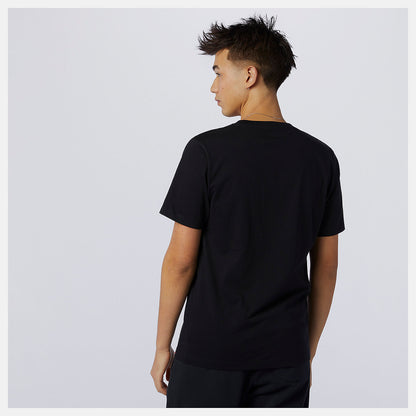 Black NB Essentials Embroidered Tee | New Balance Clothing
