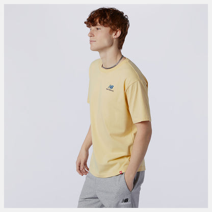 Yellow NB Essentials Embroidered Tee | New Balance Clothing