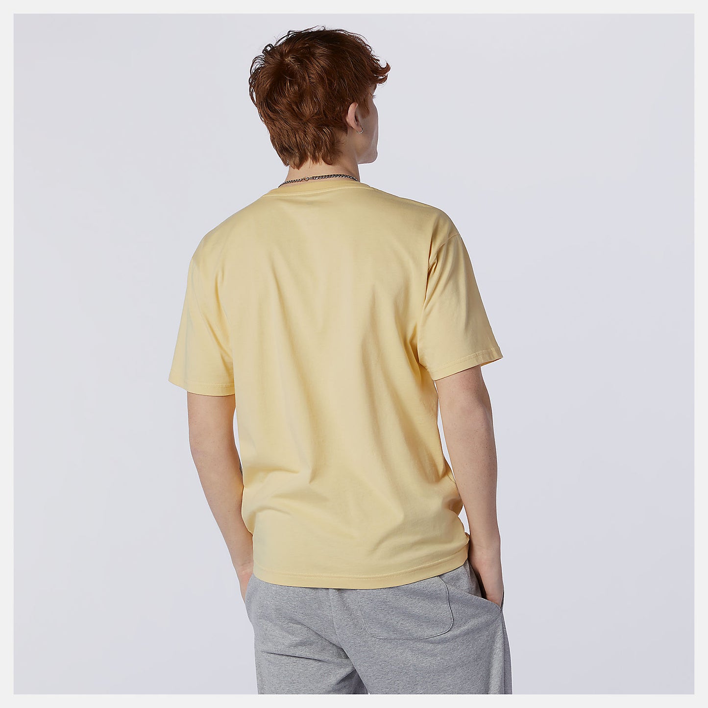 Yellow NB Essentials Embroidered Tee | New Balance Clothing