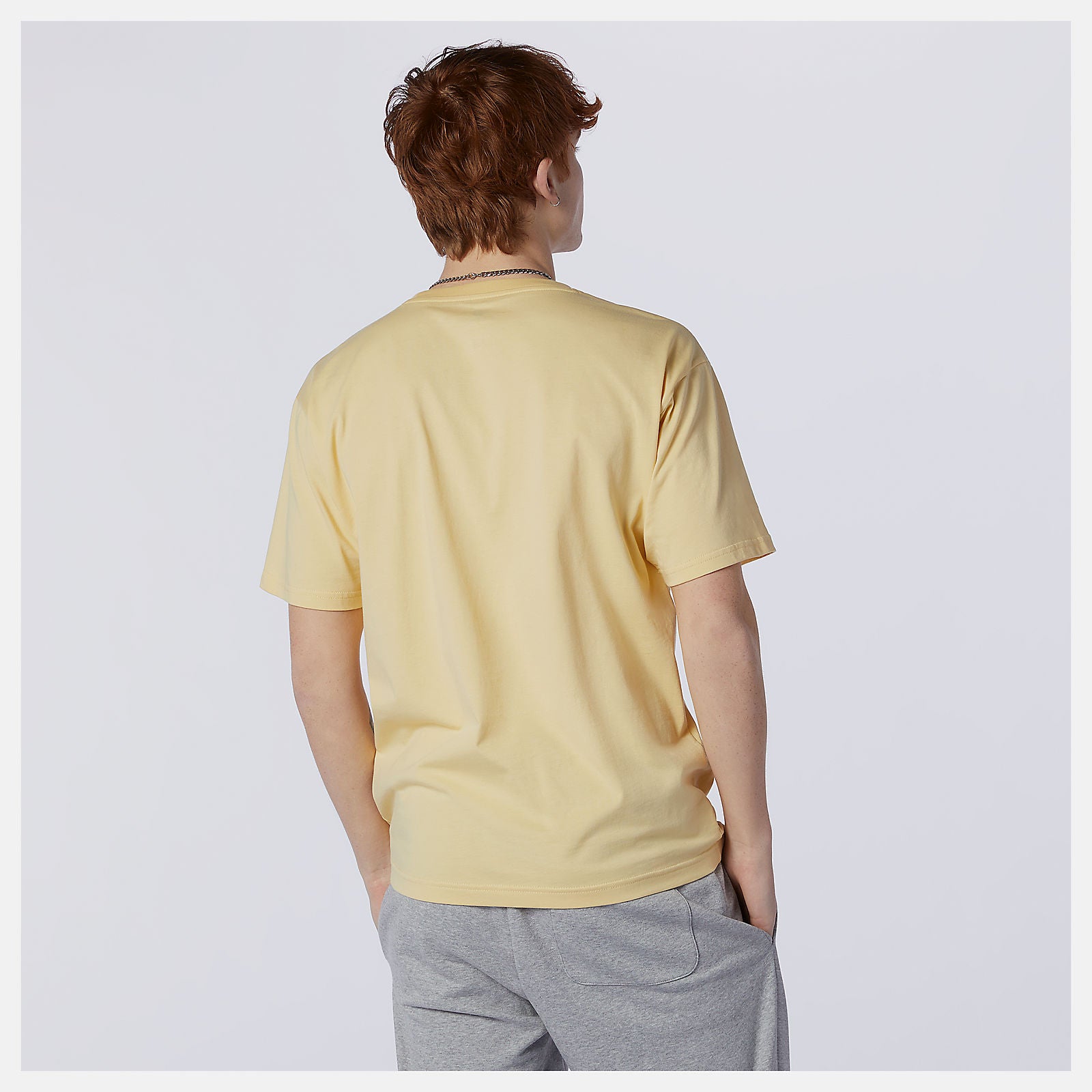 Yellow NB Essentials Embroidered Tee | New Balance Clothing