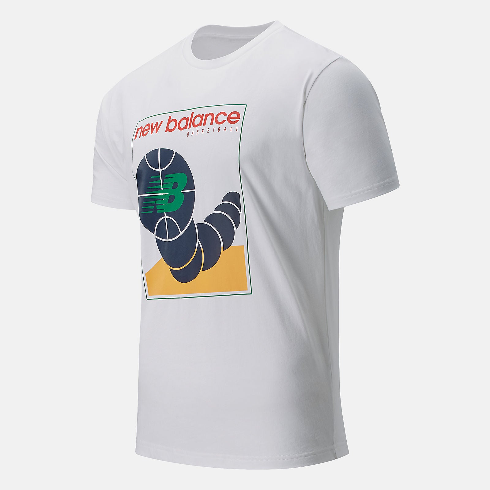 White NB Basketball 550 Tee | New Balance Clothing