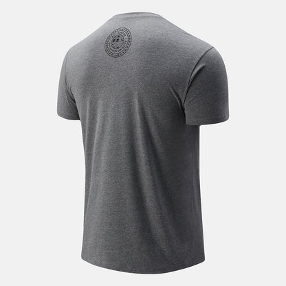 Athletic Grey Boston INBound Green Line Graphic Tee | New Balance Clothing