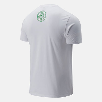 White Boston One Mile To Go Graphic Tee | New Balance Clothing