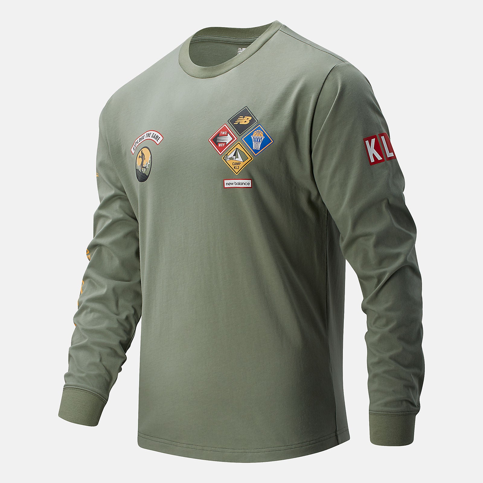 Celadon KL2 Nature of the Game Long Sleeve Graphic | New Balance Clothing