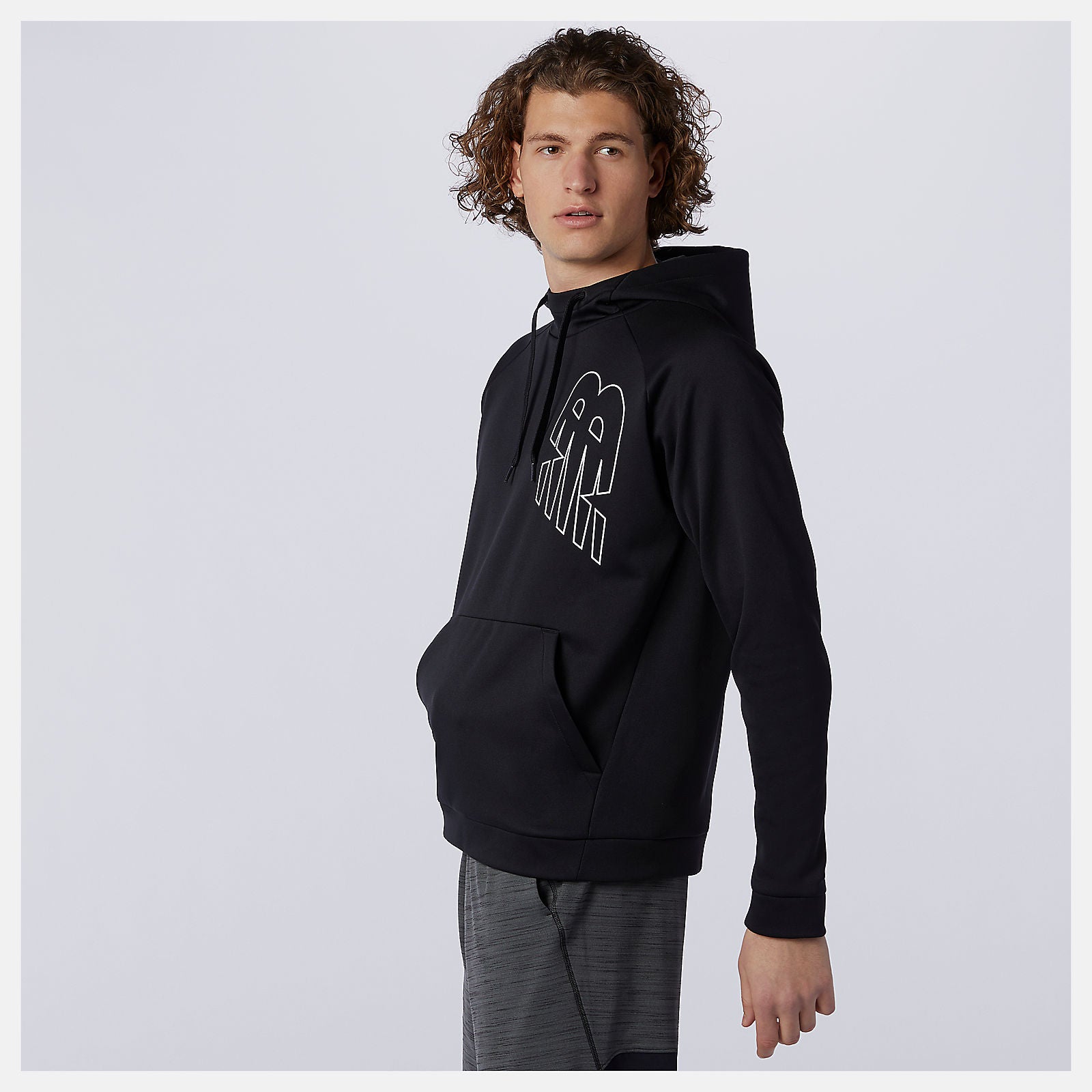 Black Tenacity Performance Fleece Pullover Hoodie | New Balance Clothing