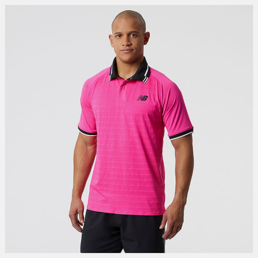 Pink Glo Tournament Polo | New Balance Clothing