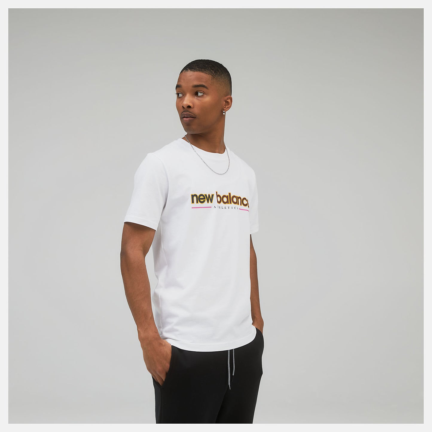 White NB Athletics Higher Learning Tee | New Balance Clothing