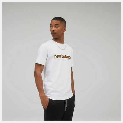 White NB Athletics Higher Learning Tee | New Balance Clothing