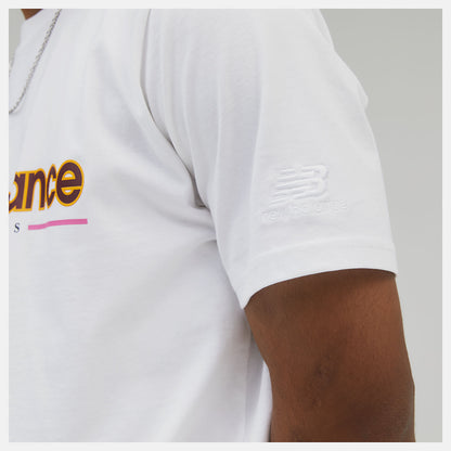 White NB Athletics Higher Learning Tee | New Balance Clothing