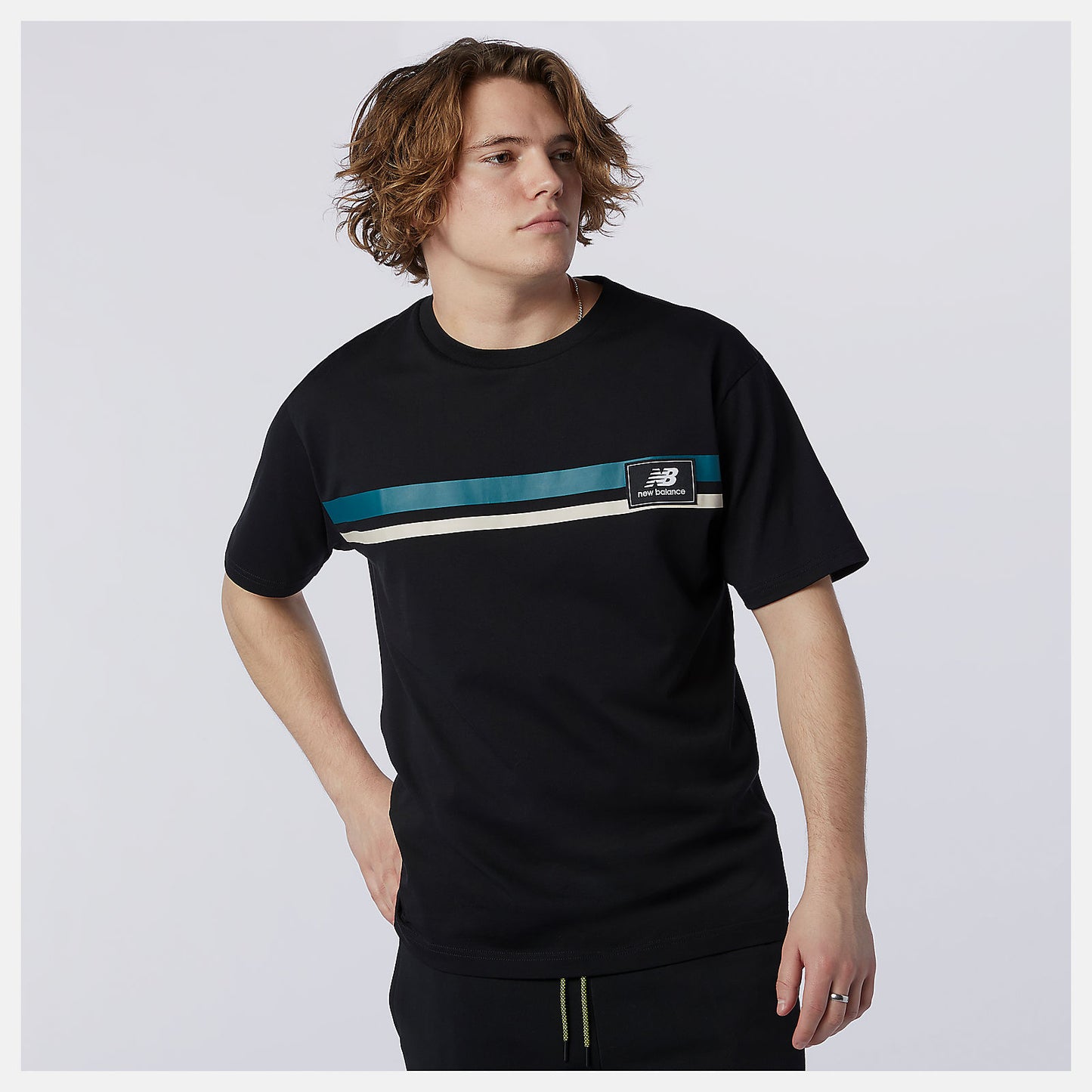Black NB Athletics Higher Learning Badge Tee | New Balance Clothing