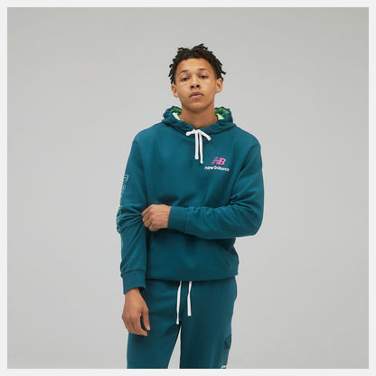 Mountain Teal NB Athletics Clash Hoodie | New Balance Clothing