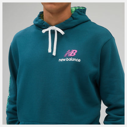 Mountain Teal NB Athletics Clash Hoodie | New Balance Clothing