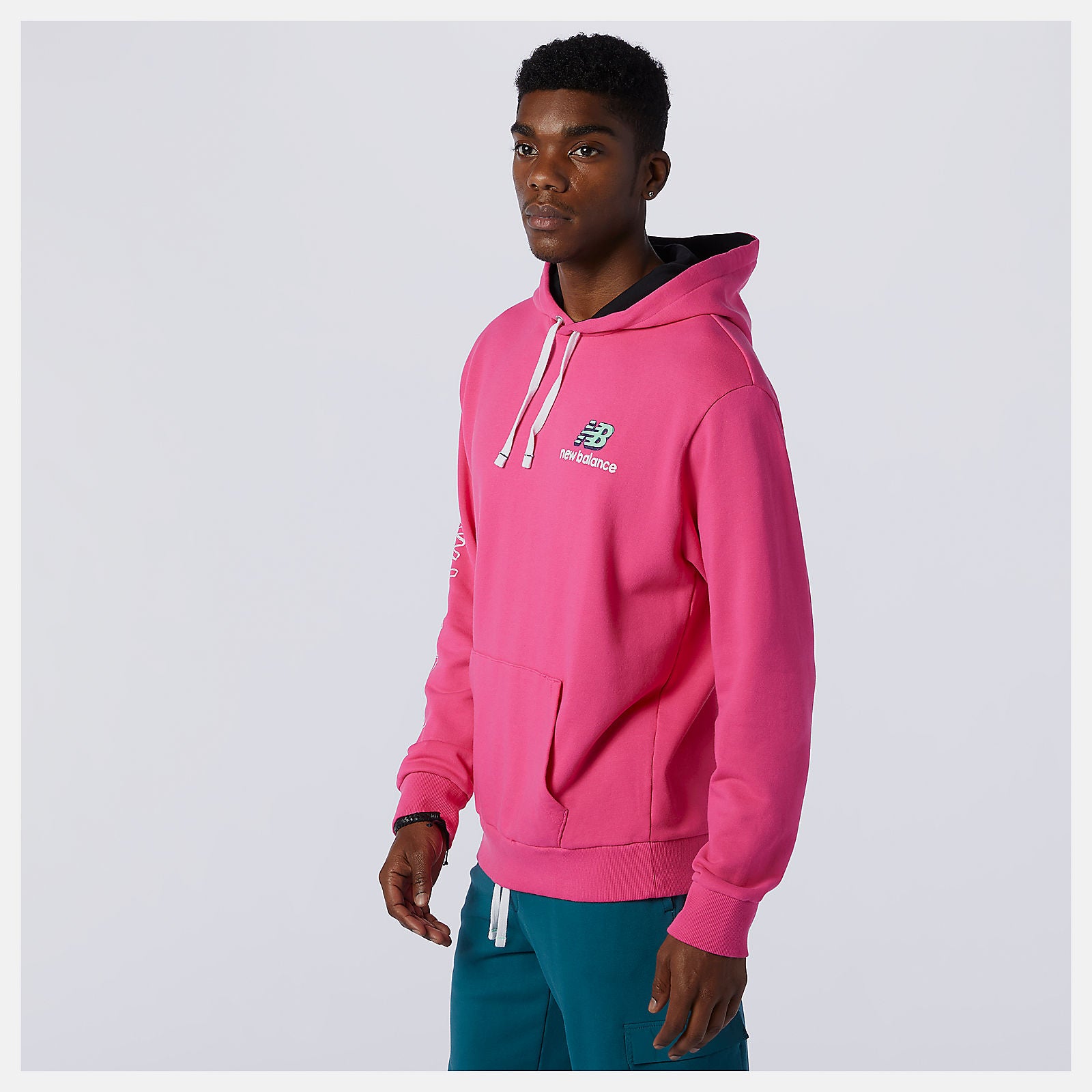 Mountain Teal NB Athletics Clash Hoodie | New Balance Clothing