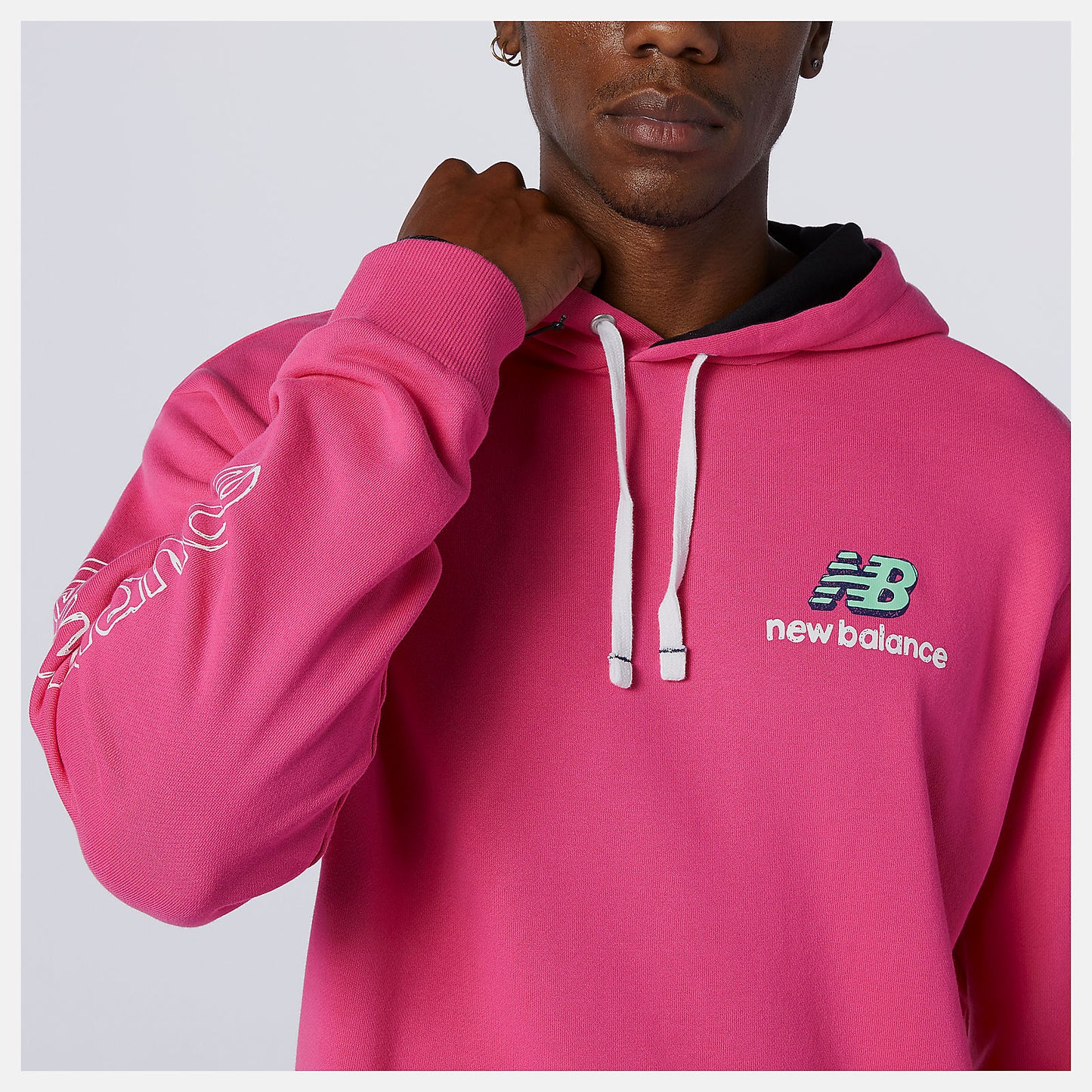 Mountain Teal NB Athletics Clash Hoodie | New Balance Clothing