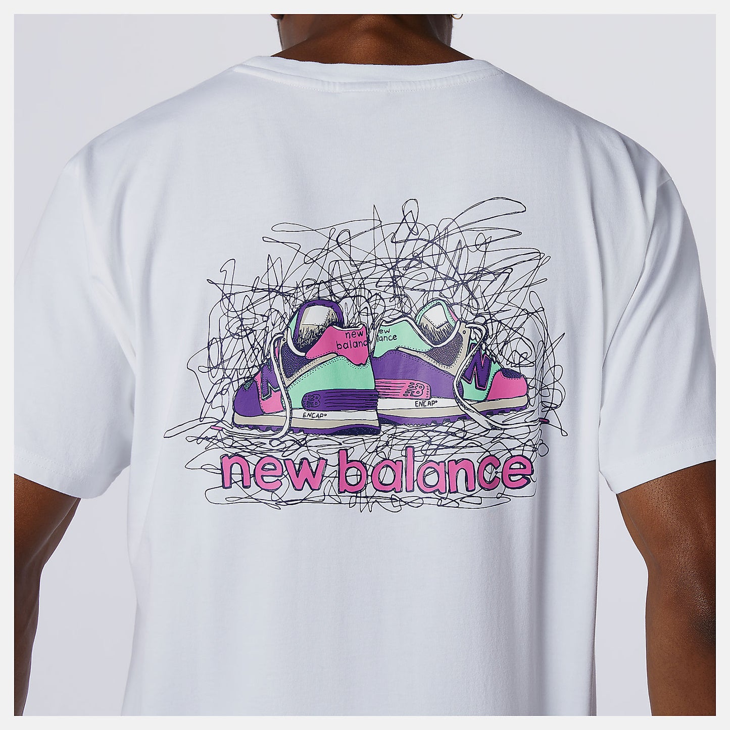 White NB Athletics Clash Graphic Tee | New Balance Clothing