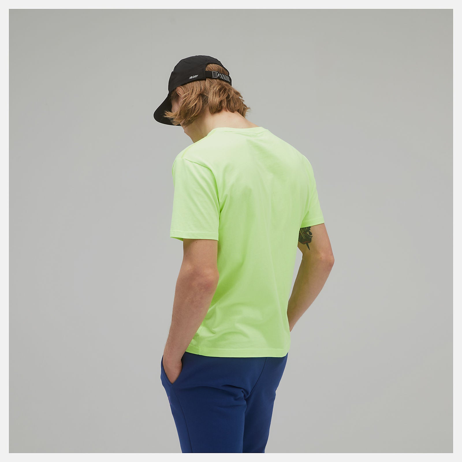 Bleached Lime Glo NB Essentials NBX Graphic Tee 2 | New Balance Clothing