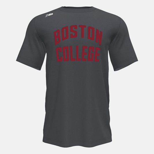 Dark Heather Short Sleeve Tech Tee(Boston College) | New Balance Clothing