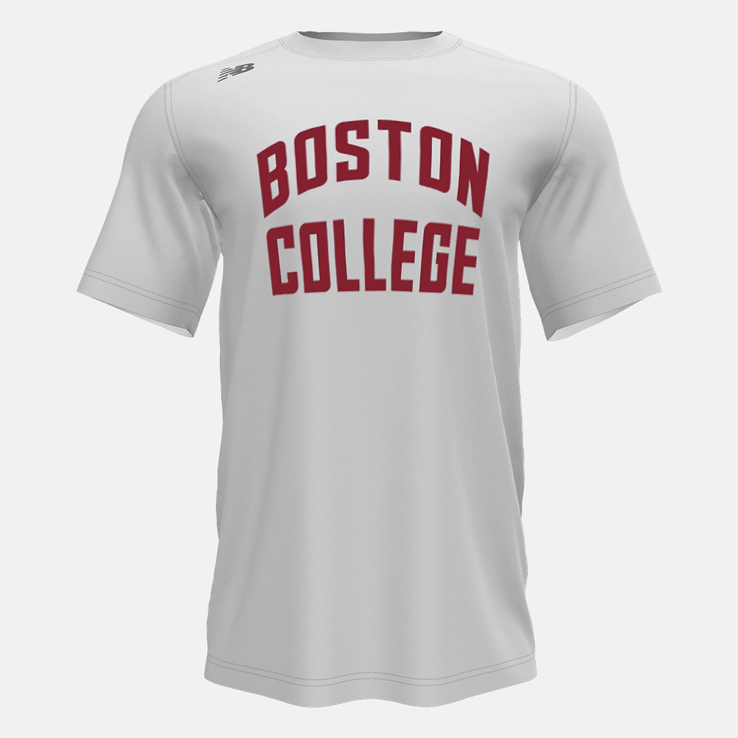 White Short Sleeve Tech Tee(Boston College) | New Balance Clothing