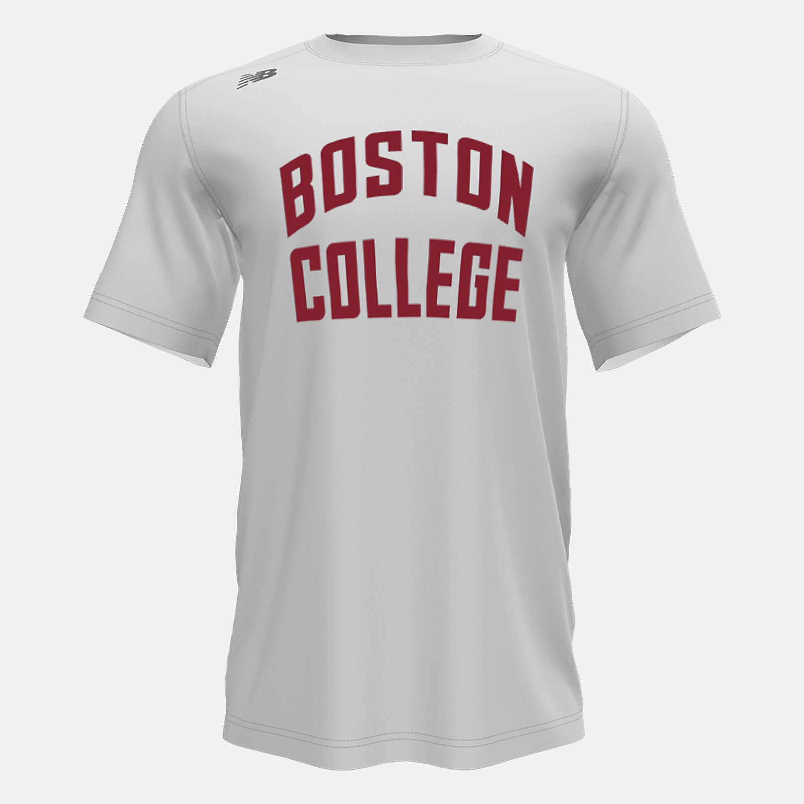 White Short Sleeve Tech Tee(Boston College) | New Balance Clothing