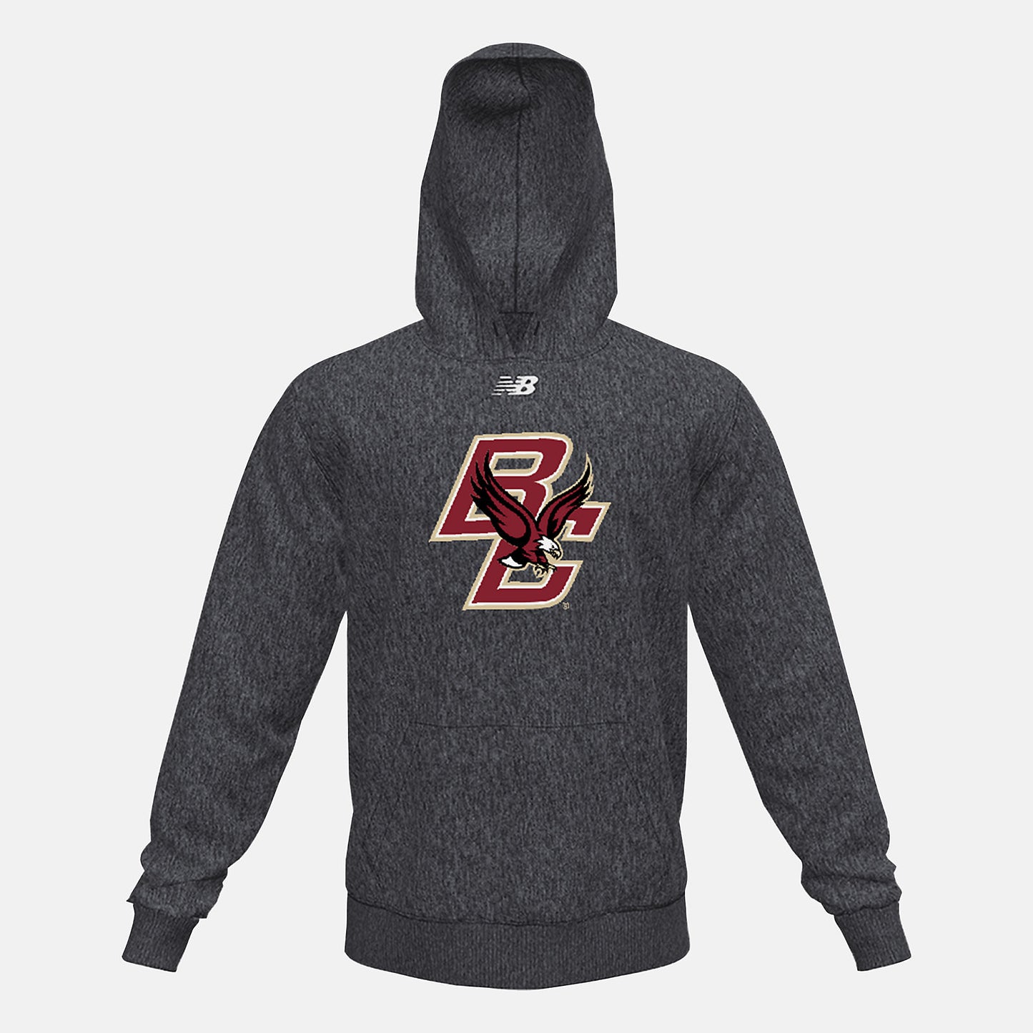 Black Heather NB Fleece Hoody(Boston College) | New Balance Clothing